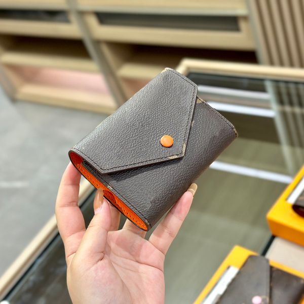 

women wallet designer purse mini cardholder woman coin purses men short wallets card holder handbag checked flower clutch, Red;black