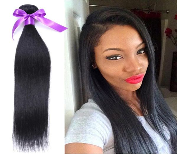 

4 bundles brazilian straight hair human weaves 100gpcs natural black brazilian virgin hair straight bundles hair wefts brazilian 7936656