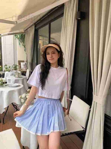 

women's t-shirt designer letter three-dimensional patch embroidery open back short sleeved t-shirt for women with details, reduced age,, White
