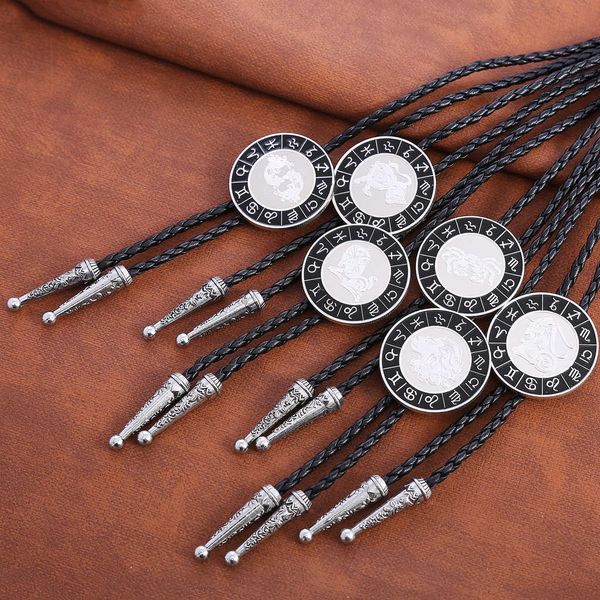 

bolo ties new design twelve constellations bolo tie hkd230719, Red