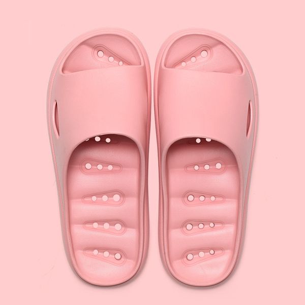 

thick soled home slippers for women in summer soft and comfortable indoor environment cool mop fecal sensation slipper flats, Black