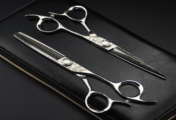 

damascus steel 6 inch hair salon scissors cutting barber makas tools cut thinning shears hairdressing scissors6321481