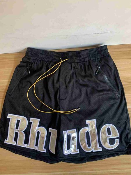 

men's shorts 2022 embroidery shorts multiple breeches leather vintage letter shorts men women clothes l230719, White;black