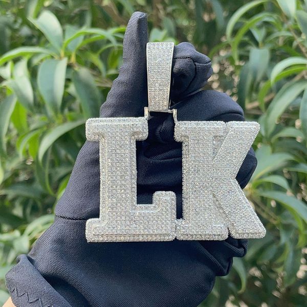 

designer jewelry hiphop jewelry 925 sterling silver custom letter pendant