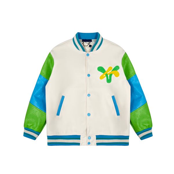 

men's jackets designer mens varsity jacket baseball coat fashion womens letterman jackets embroiderd letter jacket single breasted cou, Black;brown