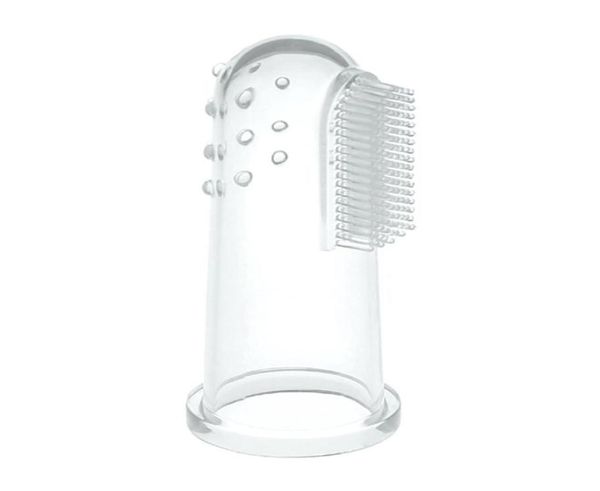 

1000pcslot kids infant soft transparent silicone finger toothbrush newborn baby rubber clean massager training brush soothers t8595205