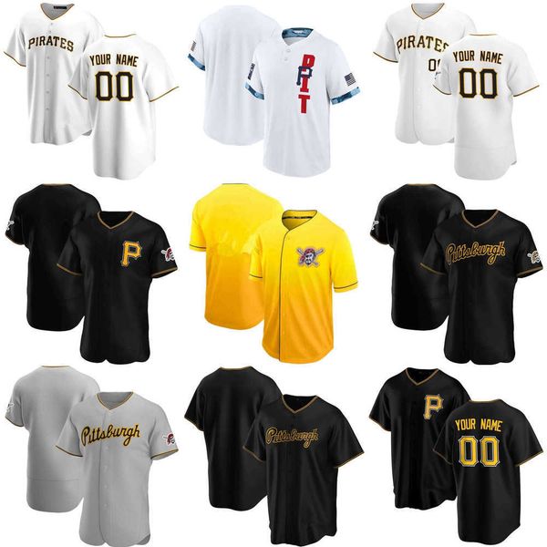 

2023 baseball jerseys custom jersey mens women youth pittsburgh''pirates''59 joe musgrove 26 adam frazier 6 anthony alfo, Blue;black