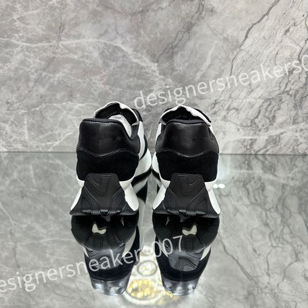 

2023 new r men causal shoes fashion woman leather lace up platform sole sneakers white black mens womens sneaker xsd221108