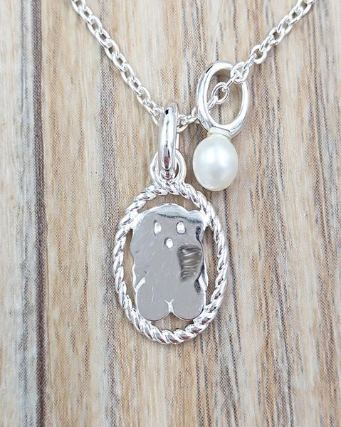 

pendant necklaces collar camee de plata con perla authentic 925 sterling 7123225207768567, Silver