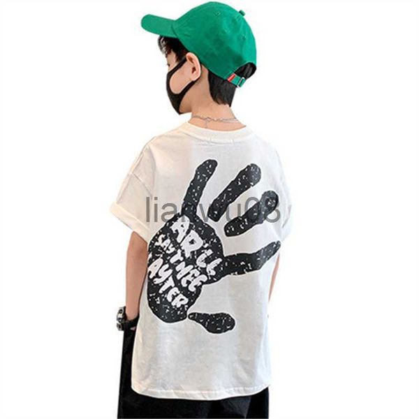 

t-shirts children's tshirt for boys summer new arrivals korea fashion pattern teenager cotton art tees short sleeve casual clothes x07, Blue