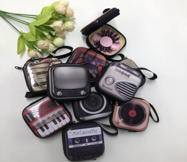 

new design eyelash bag purse shape 10pcslot empty box with circle lash tray fit 20mm 25mm 27mm mink eyelashes fluffy lashes1572289