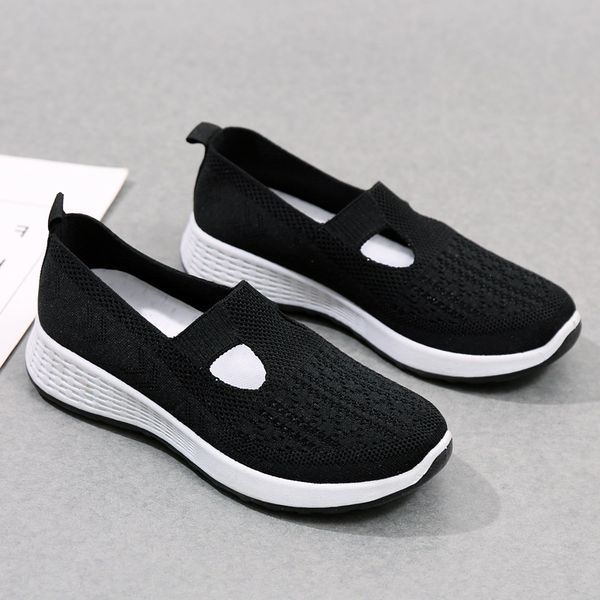 

fabric sandals for womens ladies classic old lady summer walking shoes slipper black red pink