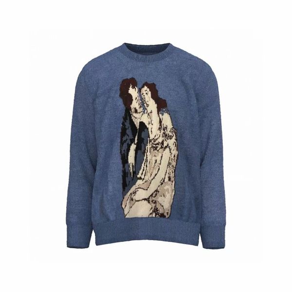 

blue sweater men women 1 sweaters portrait knit sweatshirts