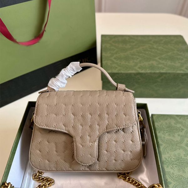 

hand messenger bag embossed letter shoulder crossbody bags lady totes genuine leather handbags purse fashion metal letter buckle flap chain