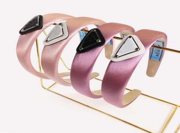 

women candy color puer cotton letter printing headbands 20 styles luxury brand designer triangle outdoor sports breathable hairban4234756, Black;brown