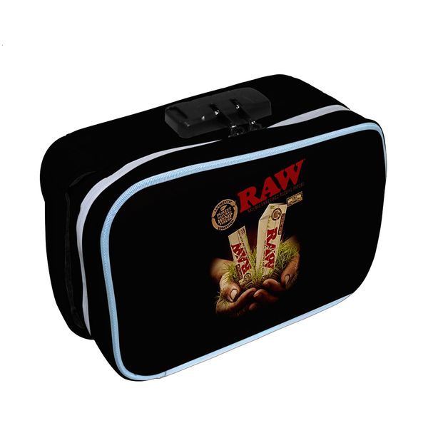 

duffel bags raw 3d tobacco bag oxford waterproof password lock activated carbon odor smoking proof cigarette handbag 230719