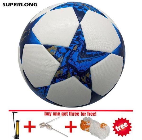 

superlong 2018 size 5 football ball material pu durable soccer ball professional match training futbol inflator1051261