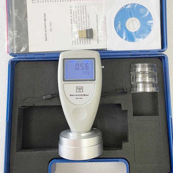 

high accuracy water activity tester meter monitor wa-160a+bluetooth data adapter or rs-232c cable used to measure the water activity of food