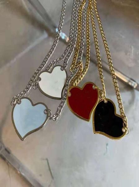 

fashion punk style street inverted triangle letter chokers necklace men and women cold wind hip hop silver clavicle chain net red 9463413