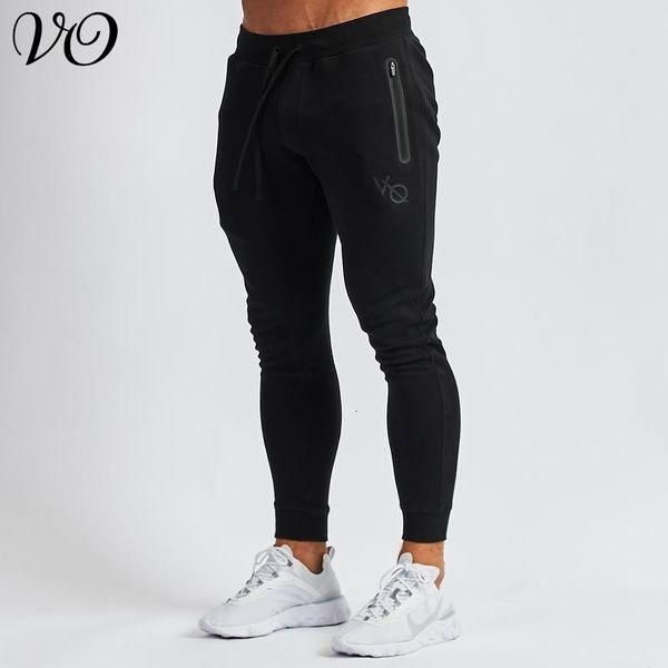 

men's pants joggers sweatpants men sports fitness cotton fashion clothing drawstring casual gym running training trousers 230718, Black