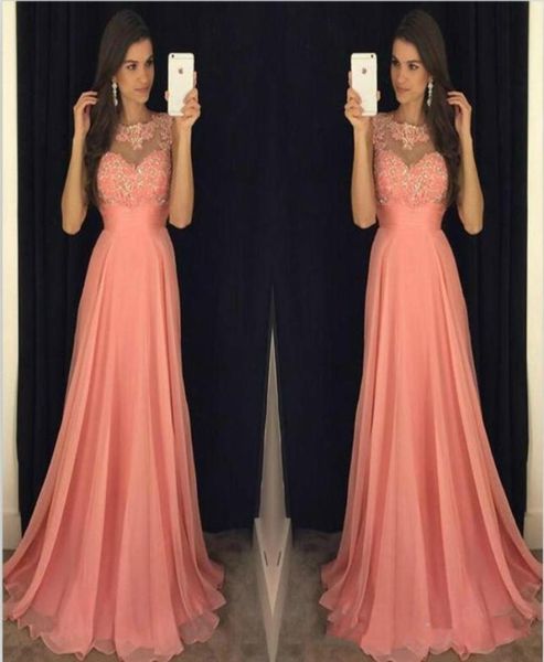 

modest crystal beads sheer evening dresses chiffon saudi arabia vestidos de festa long party dress prom formal pageant celebrity g4459278, Black;red