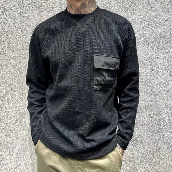 

fashion sweaters men hoodie pocket sweatshirt designer sweater mens long sleeve tshirt oversize sweatshirt, Black