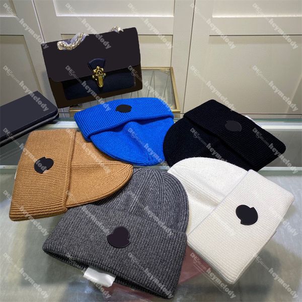 

classic warm wool beanies cashmere skull caps men women winter knitted caps hats, Blue;gray