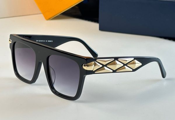 

fashion designer 1990 mens women sunglasses classic unique acetate rectangle shape glasses outdoor trendy versatile style uv protection come, White;black