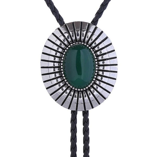 

bolo ties new fashion pop sun black agate big bolo tie hkd230720, Red