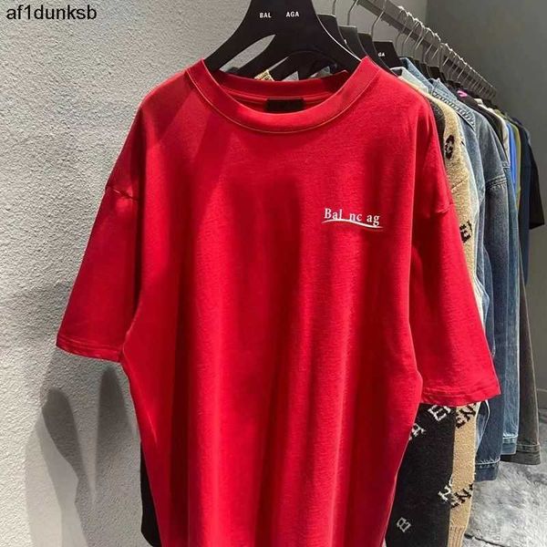 

lovers balencaigaly paris balencigaly designer senior t luxury shirt summer women short sleeve shirts waves fashion tee men pure cotton casu, White;black