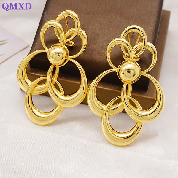 

dangle chandelier trendy jewelry drop dangle earring gold color irregular copper earrings for unique earrings dubai women daily wear party g, Silver