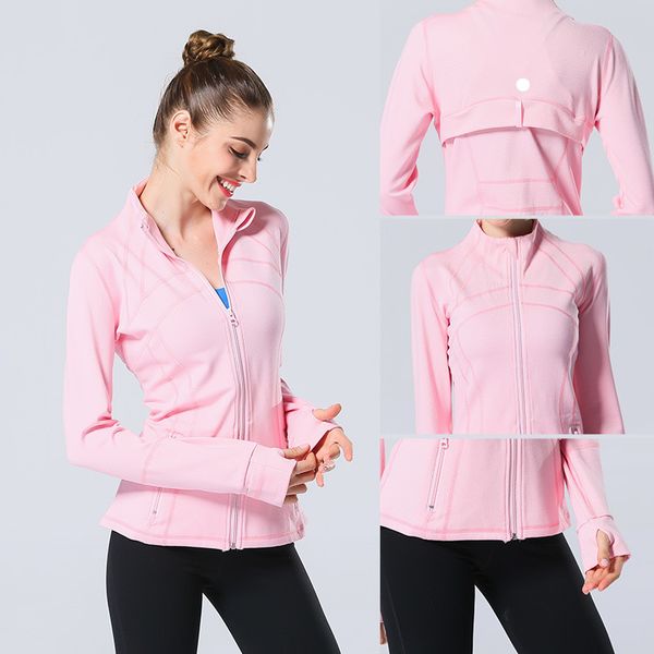 

ll-6198 womens jacket fitness wear yoga outfits sportswear outer cardigan jackets close-fitting apparel casual running exercise long sleeve
