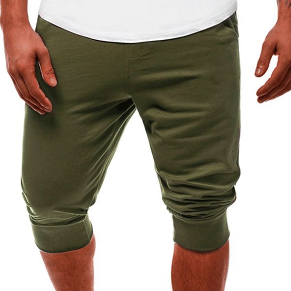 

men's shorts men casual sweatpants solid color elastic waist for jogger workout trouser clothing 230718, White;black