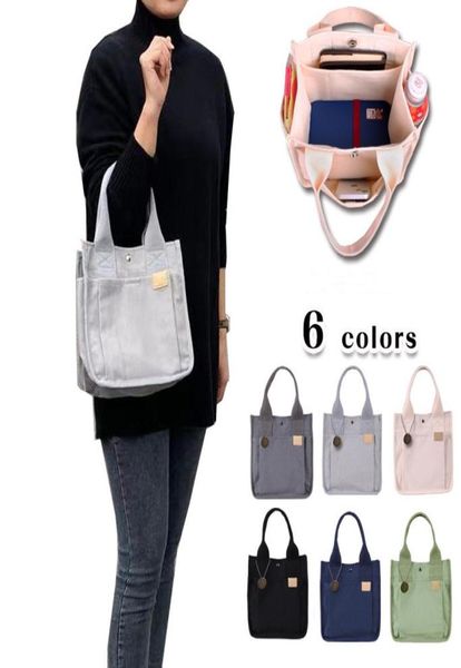 

handbags brand designer grade canvas bags bento picnic lunch lunchbox hand carry bag fashion vintage simple shopping totes pou2074648, Black