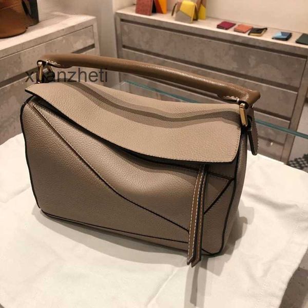 

loewbag designer bag 2023 classic bags mini puzzles spliced leather women's single shoulder pillow crossbody handbag yh3g