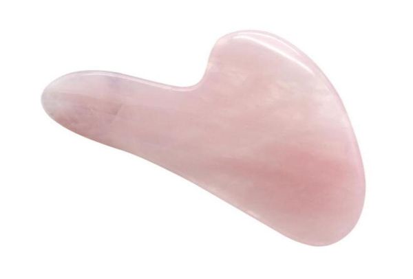

new health rose quartz jade guasha board natural stone scraper chinese gua sha tools for face neck back body acupuncture pressure 6353620