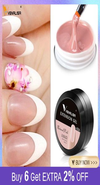 

artnail venalisa 15ml strong construction thin jelly pink clear builder camouflage nail extend french gel9450711, Red;pink