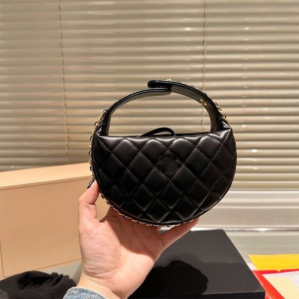 

classic brand mini clutch women's handbag purse 2023 new designer bag luxury classic ringer bag rhombus pattern comes with adjustment b