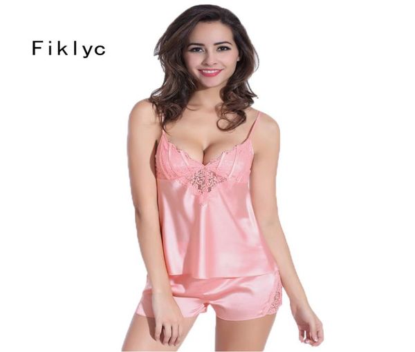 

whole pyjamas real silk vs brand european fresh straps deep v lingerie nightwear tracksuits 2015 sleeveless gift4861609, Black;red