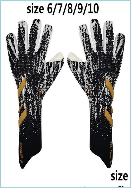 

sports gloves 2022 goalkeeper gloves finger protection professional men football adts kids thicker goalie soccer glove drop delive5982881, Black