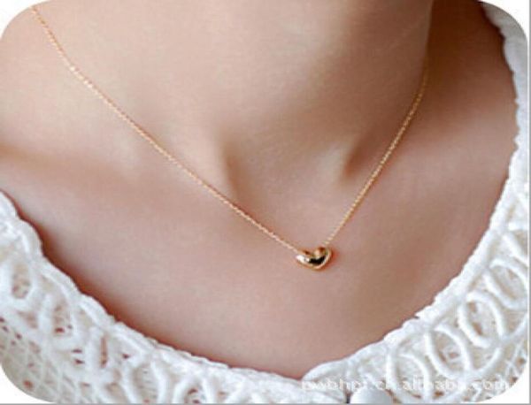 

small accessories heart necklace short design chain gold necklaces pendants 4506564, Silver