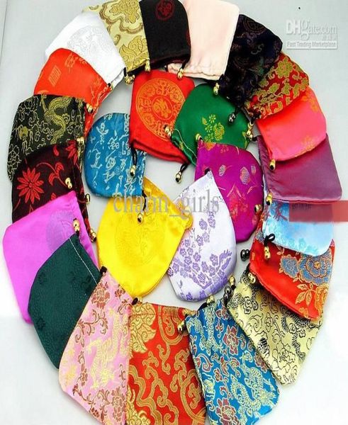 

new silk bags gift bags jewelry bags bags earrings bags 240pcslot8325373, Black;white