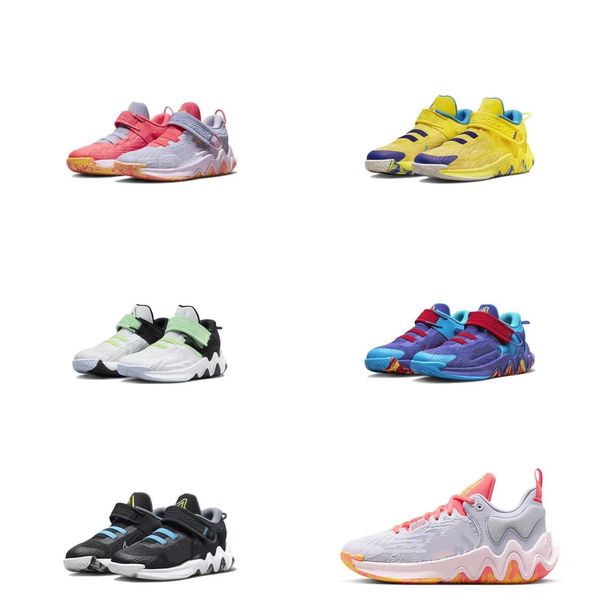 

kids zoom freak giannis immortality basketball shoes aunt pearl pink black grey white oreo kids sneakers tennis with box