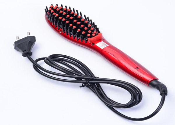 

hair brush fast hair straightener comb electric brush comb irons auto straight hair comb brush tool4132404, Black