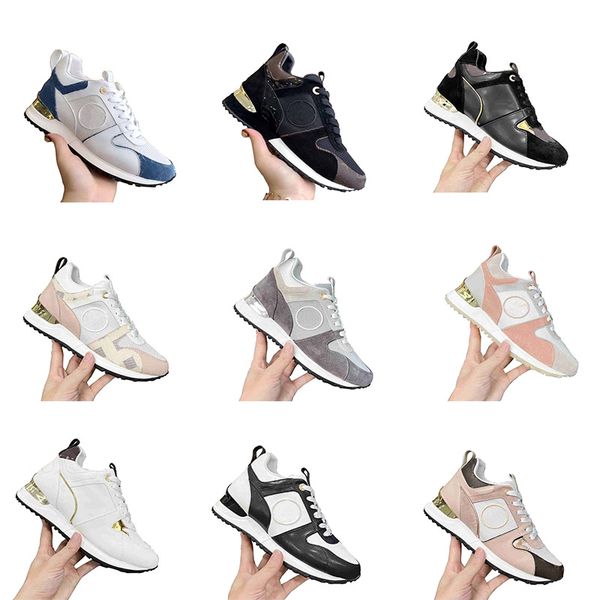 

designer women run away sneaker running casual shoes black trainer white purple platfrom pink trainers outdoor sports sneakers 38-45