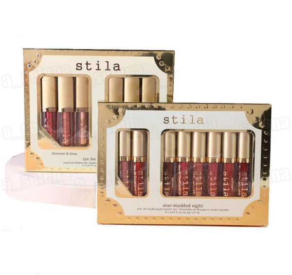 

for elegance set shimmer glitter liquid eyeshadow 6pcs travel set glow eye shadow 8pcs stay all day liquid lipstick9049411