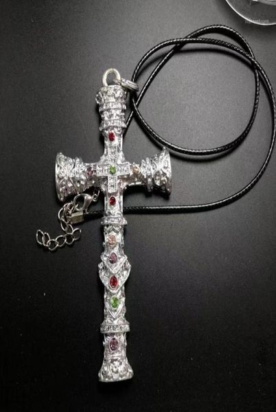

chains necklace silver color rope chain necklaces for men cross pendantsnecklaces women metal fashion jewelry gift15268513