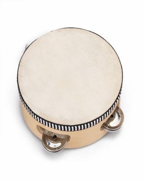

children039s toy tambourine with wood with 6 quot leather015628474