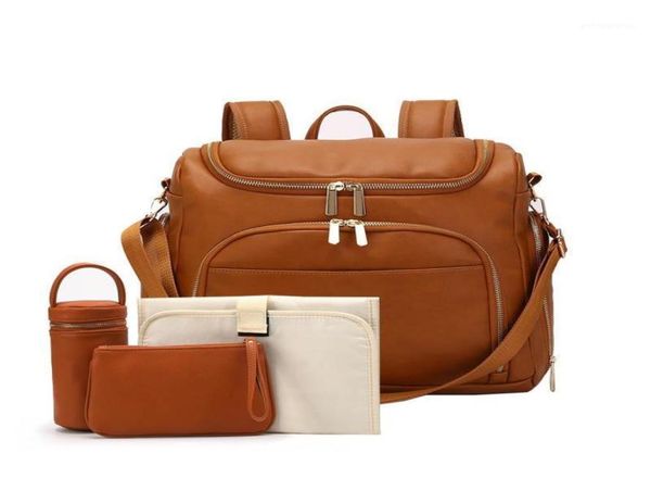 

diaper bags umaubaby pu leather nappy backpack bag mummy large capacity stroller mom baby multifunction outdoor travel16341864