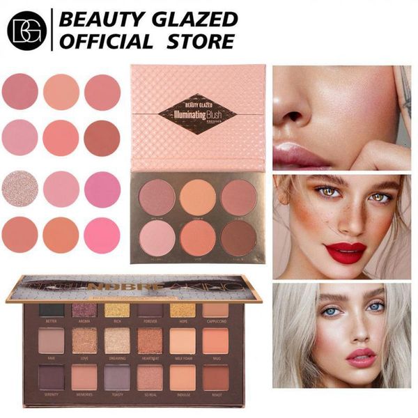 

eye shadow beauty glazed 6 18 color matte pearlescent plate shiny earth high pigmented fine silky powder eyeshadow palette 230718